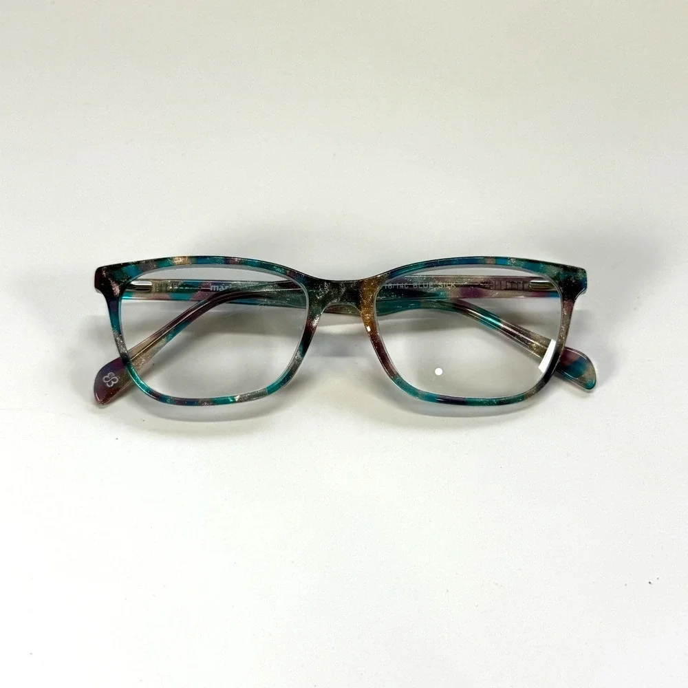 MARIE CLAIRE 6318 Eyeglasses Frame Only 53-16-140 Blue Silk Tortoise Full Rim